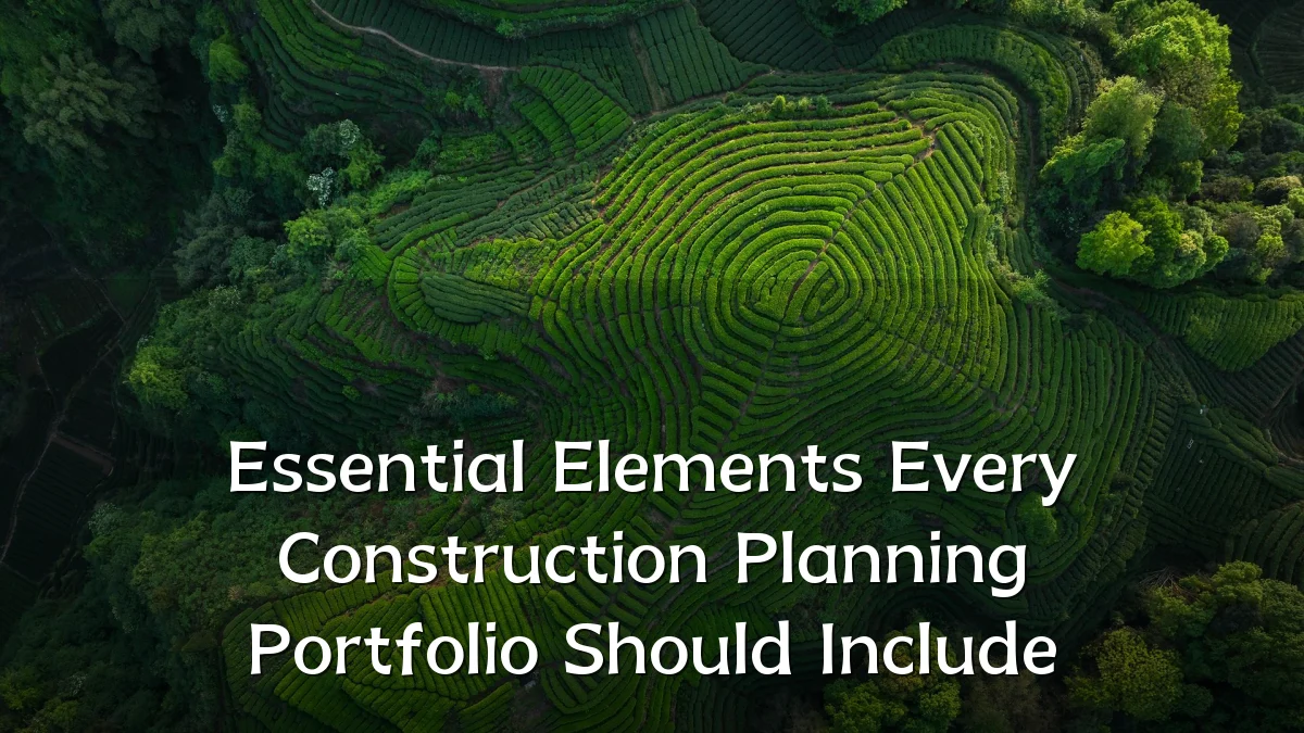 Essential Elements Every Construction Planning Portfolio Should Include