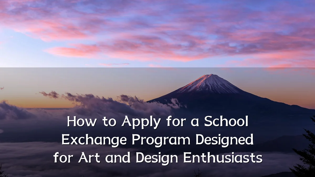 How to Apply for a School Exchange Program Designed for Art and Design Enthusiasts