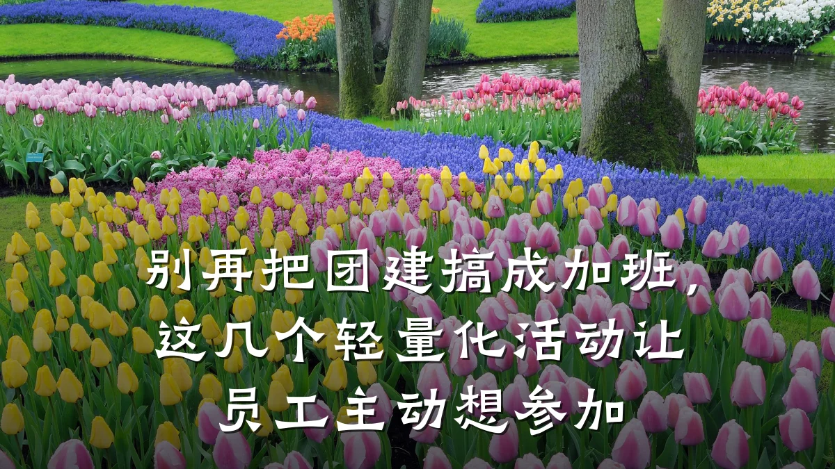 别再把团建搞成加班,这几个轻量化活动让员工主动想参加