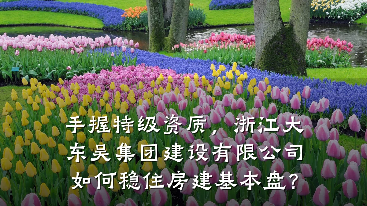 手握特级资质，浙江大东吴集团建设有限公司如何稳住房建基本盘？