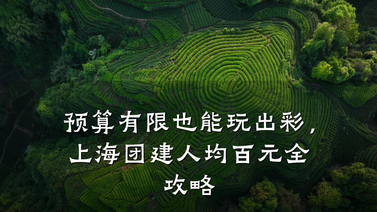 预算有限也能玩出彩,上海团建人均百元全攻略