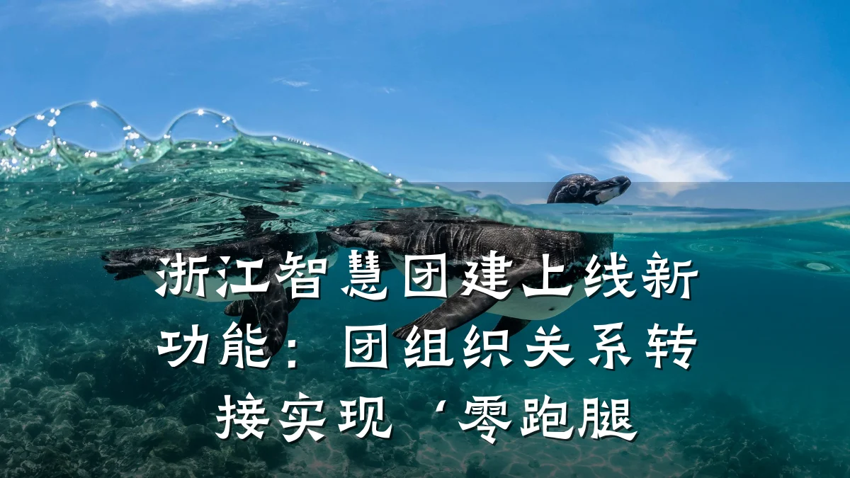 浙江智慧团建上线新功能:团组织关系转接实现‘零跑腿