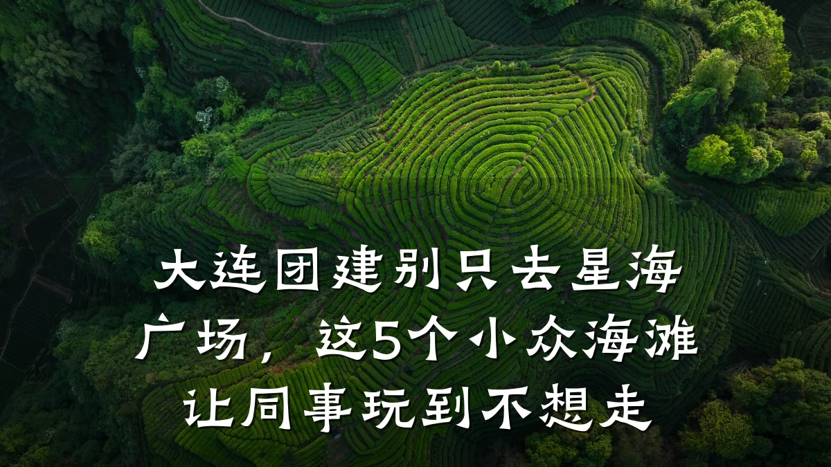 大连团建别只去星海广场,这5个小众海滩让同事玩到不想走