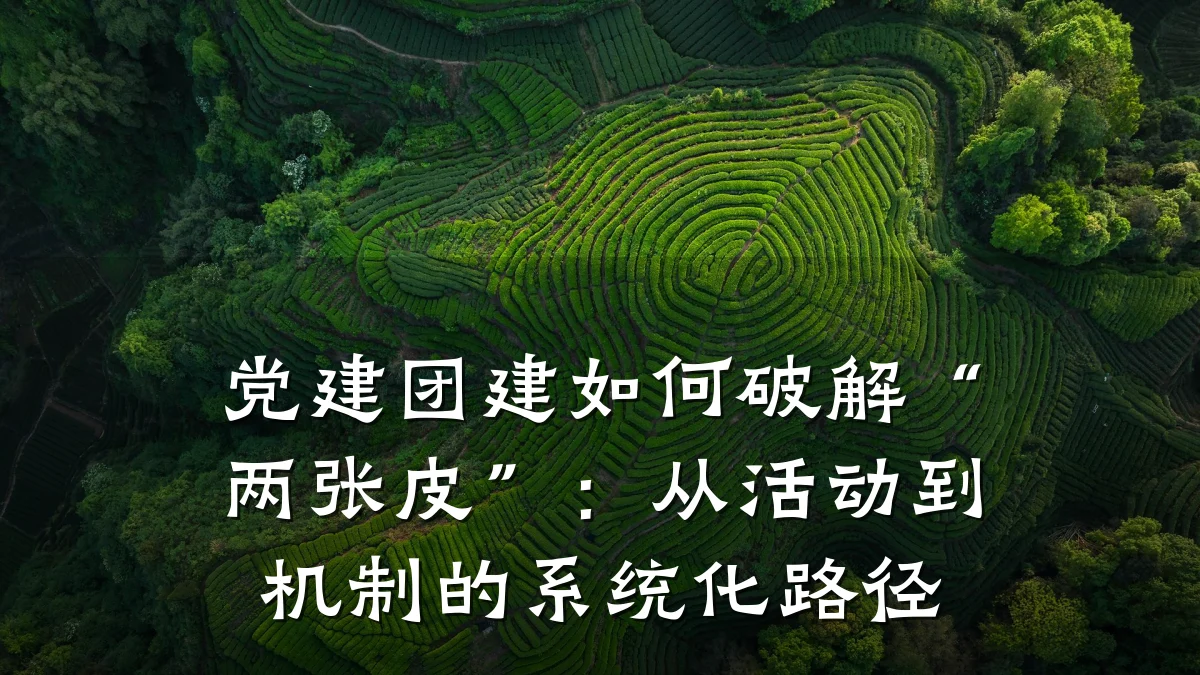 党建团建如何破解“两张皮”:从活动到机制的系统化路径