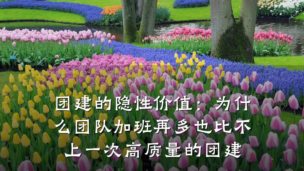 团建的隐性价值：为什么团队加班再多也比不上一次高质量的团建