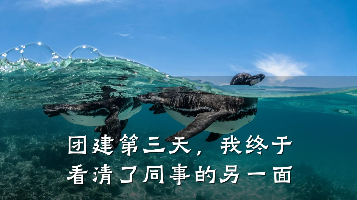 团建第三天,我终于看清了同事的另一面