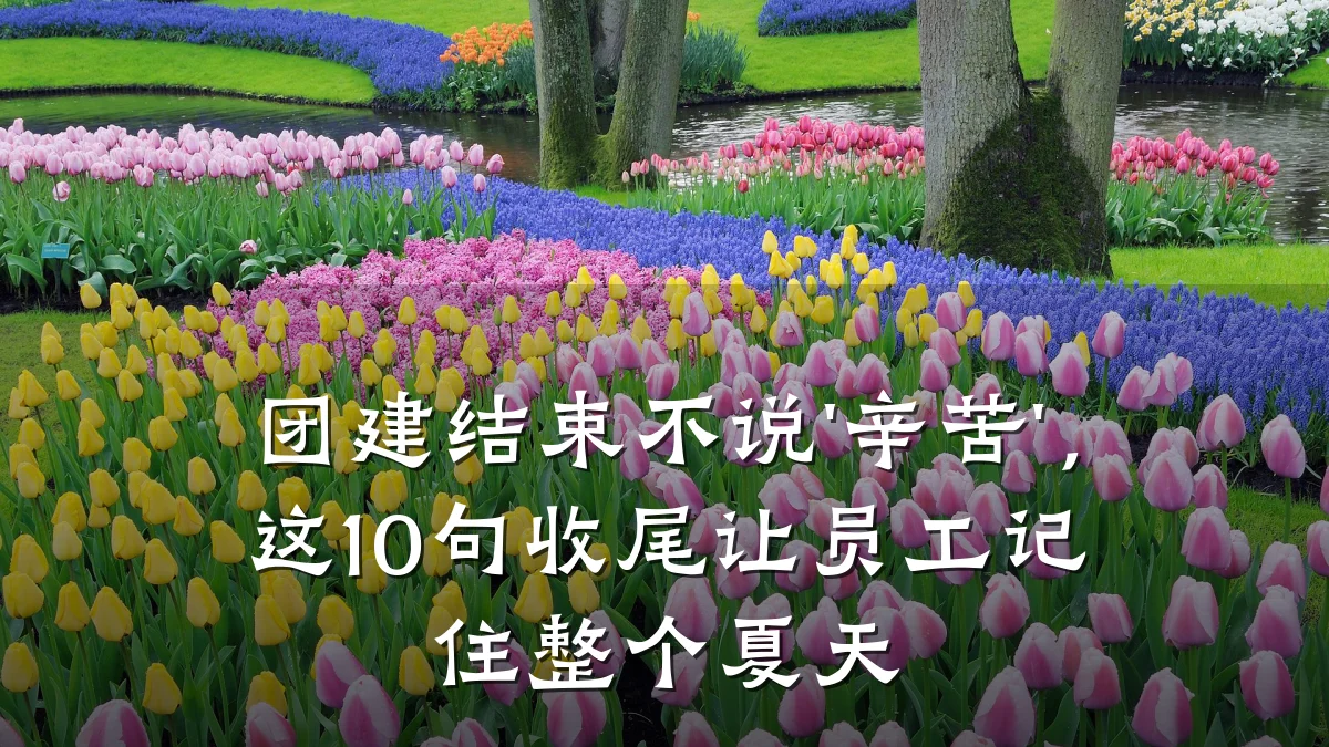 团建结束不说'辛苦'，这10句收尾让员工记住整个夏天