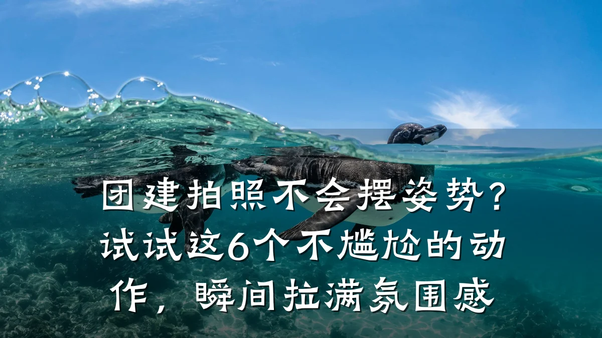 团建拍照不会摆姿势?试试这6个不尴尬的动作,瞬间拉满氛围感