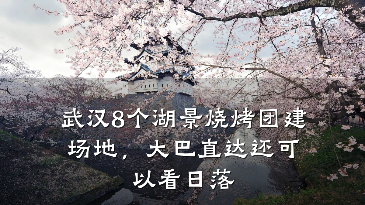 武汉8个湖景烧烤团建场地,大巴直达还可以看日落