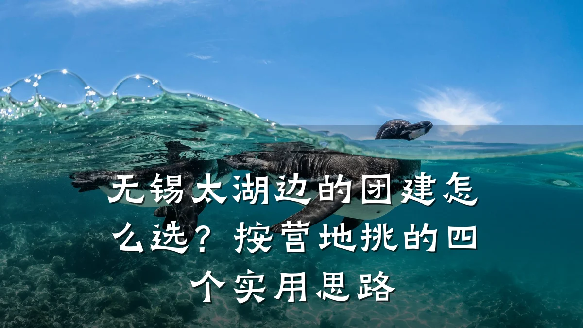 无锡太湖边的团建怎么选?按营地挑的四个实用思路