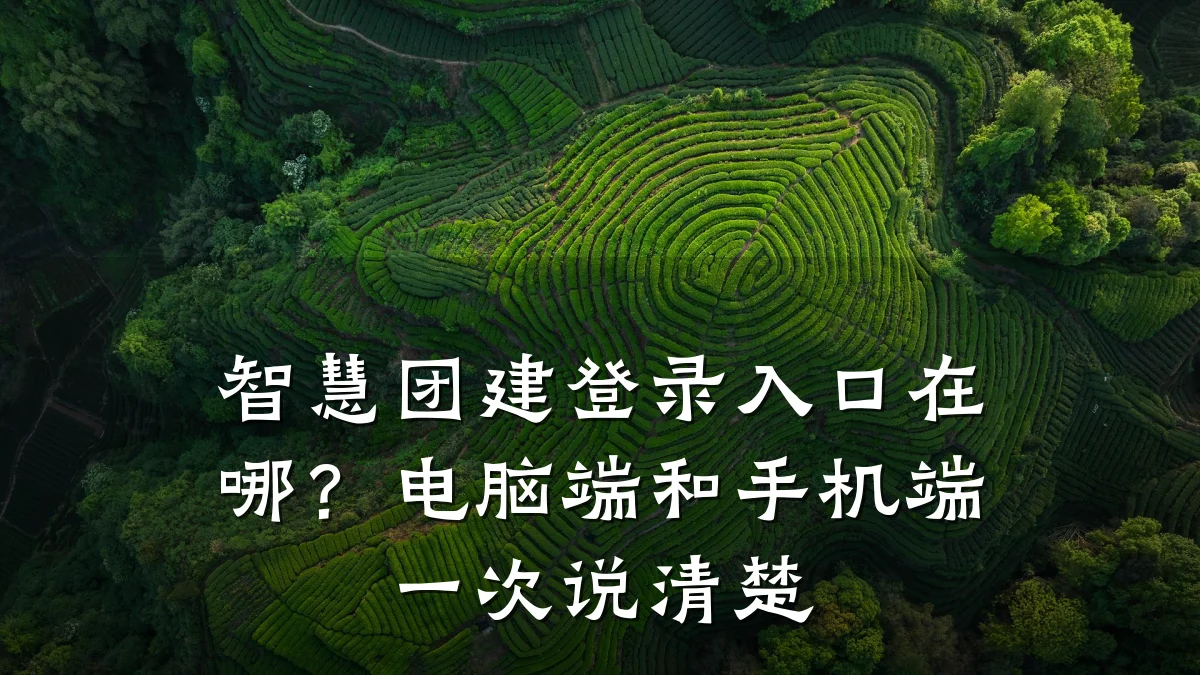智慧团建登录入口在哪?电脑端和手机端一次说清楚